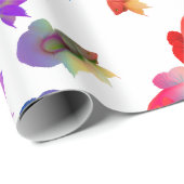 Buntes Betta Aquarium-Fisch-Packpapier Geschenkpapier (Rolleneckpunkt)