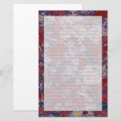 Buntes Blatt- und Blumentarnungsmuster Briefpapier (Vorne/Hinten)