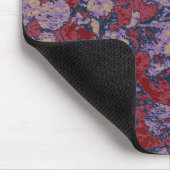 Buntes Blatt- und Blumentarnungsmuster Mousepad (Ecke)