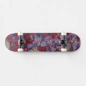Buntes Blatt- und Blumentarnungsmuster Skateboard (Horizontal)
