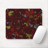 Buntes Blätter und Blumen gegen Tarnung Mousepad (Mit Mouse)