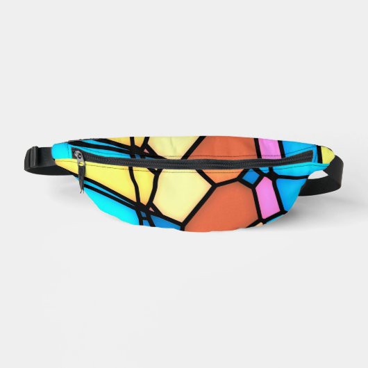 Buntes Bleiglas Bauchtasche (Vorderseite)