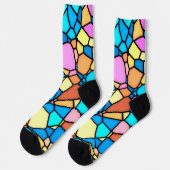 Buntes Bleiglas Socken (Linkes Detail)