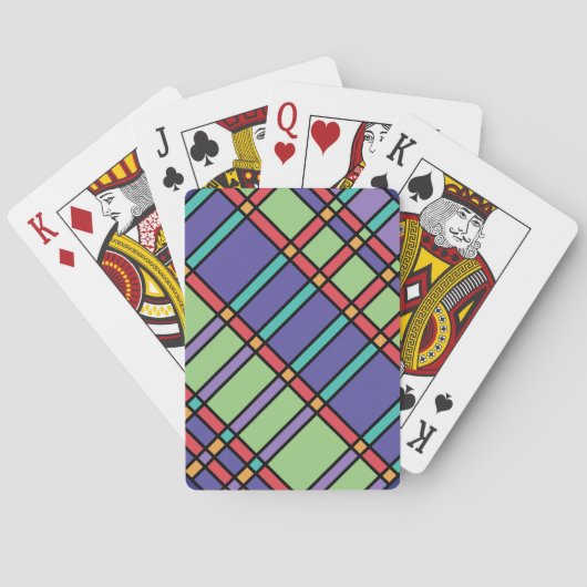 Buntes Bleiglas Spielkarten (Rückseite)