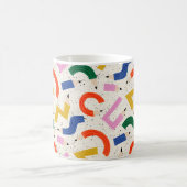 Buntes Bleistift-Schulbedarf-Muster Kaffeetasse (Mittel)