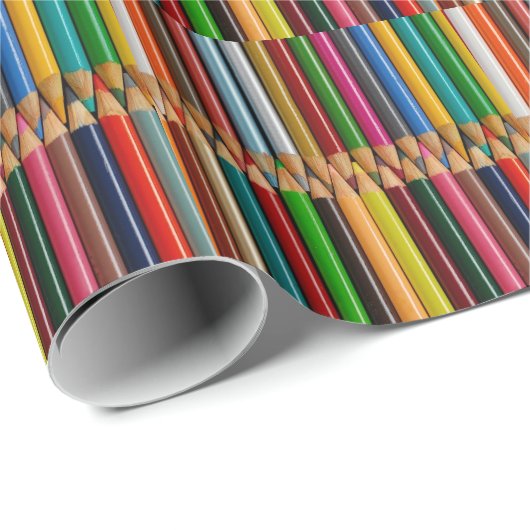 Buntes Bleistiftzeichenstift-Druck-Packpapier Geschenkpapier (Rolleneckpunkt)