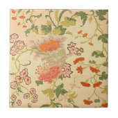 Buntes Blumen-Märchenland Fliese (Vorderseite)