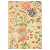 Buntes Blumen-Märchenland Klemmbrett (Rückseite)