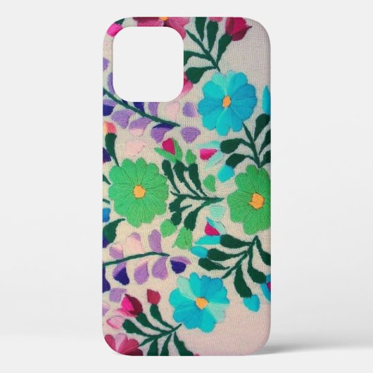 Buntes Blumen-Muster Case-Mate iPhone Hülle (Rückseite)