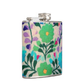 Buntes Blumen-Muster Flachmann (Rechts)