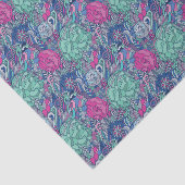 Buntes Blumengekritzel-Muster Seidenpapier (Ausschnitt)