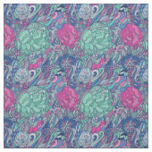 Buntes Blumengekritzel-Muster Stoff (Muster)