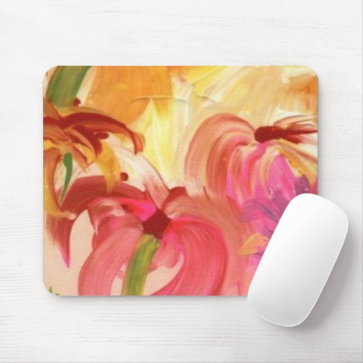 Buntes BlumenMousepad Mousepad (Mit Mouse)