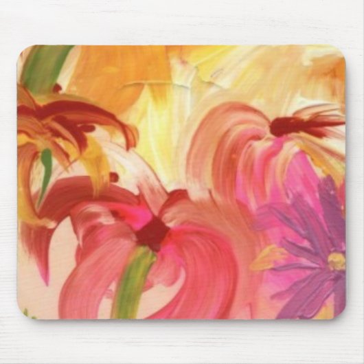 Buntes BlumenMousepad Mousepad (Vorne)