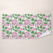 Buntes Blumenmuster Badehandtuch (Badehandtuch)