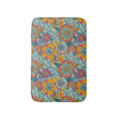 Buntes Blumenmuster Badematte (Vorderseite Vertikal)