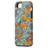 Buntes Blumenmuster Case-Mate iPhone Hülle (Rückseite Links)