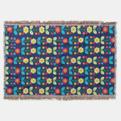 Buntes Blumenmuster Decke (Vorderseite)