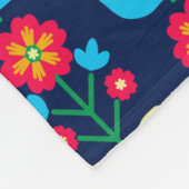 Buntes Blumenmuster Fleecedecke (Ecke)