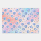 Buntes Blumenmuster-Geschenkpapier Geschenkpapier Set (Vorderseite 2)