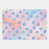 Buntes Blumenmuster-Geschenkpapier Geschenkpapier Set (Vorderseite)