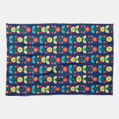 Buntes Blumenmuster Geschirrtuch (Horizontal)