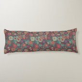 Buntes Blumenmuster in der Cartoonart Seitenschläferkissen (Rückseite)