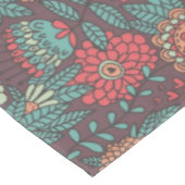 Buntes Blumenmuster in der Cartoonart Tischdecke (Schrägansicht)
