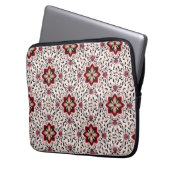 Buntes Blumenmuster-Laptophülle Laptopschutzhülle (Vorderseite Links)