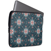 Buntes Blumenmuster-Laptophülle Laptopschutzhülle (Vorne Rechts)