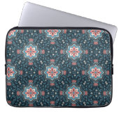 Buntes Blumenmuster-Laptophülle Laptopschutzhülle (Vorderseite)