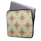 Buntes Blumenmuster-Laptophülle Laptopschutzhülle (Vorderseite Links)