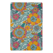 Buntes Blumenmuster Mini Klemmbrett (Rückseite)