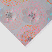 Buntes Blumenmuster mit punktierten grafischen Seidenpapier (Ausschnitt)