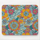 Buntes Blumenmuster Mousepad (Vorne)
