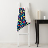 Buntes Blumenmuster Sherpadecke (Beispiel)