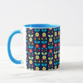 Buntes Blumenmuster Tasse (Links)