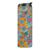 Buntes Blumenmuster Thermosbecher (Nach links gedreht)