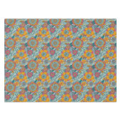 Buntes Blumenmuster Tischdecke (Vorderseite (Horizontal))
