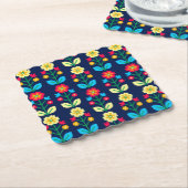 Buntes Blumenmuster Untersetzer (angewinkelt)