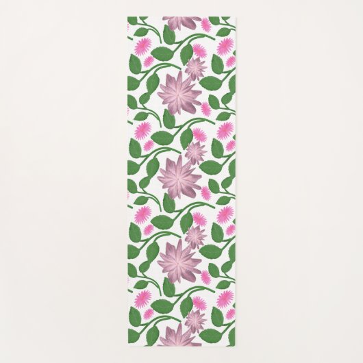 Buntes Blumenmuster Yogamatte (Vorderseite)