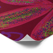 Buntes Blumenposter Poster (Ecke)