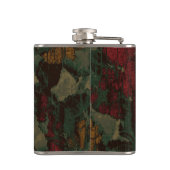 Buntes Blumentarnungsmuster Flachmann (Rückseite)