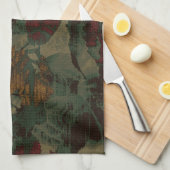 Buntes Blumentarnungsmuster Handtuch (Viertel Falte)