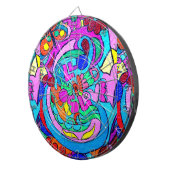 buntes boart Pfeil der Hippieart Dartscheibe (Vorderseite rechts)