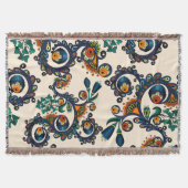 Buntes Bohemisches Boho MOD Hippy Chic-Muster Decke (Vorderseite)