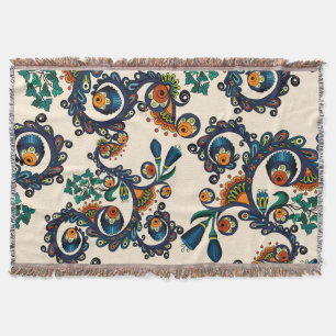 Buntes Bohemisches Boho MOD Hippy Chic-Muster Decke