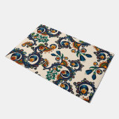 Buntes Bohemisches Boho MOD Hippy Chic-Muster Fußmatte (Schrägansicht)