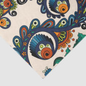 Buntes Bohemisches Boho MOD Hippy Chic-Muster Seidenpapier (Detail)