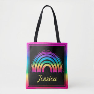 Buntes Boho Regenbogen Tasche
